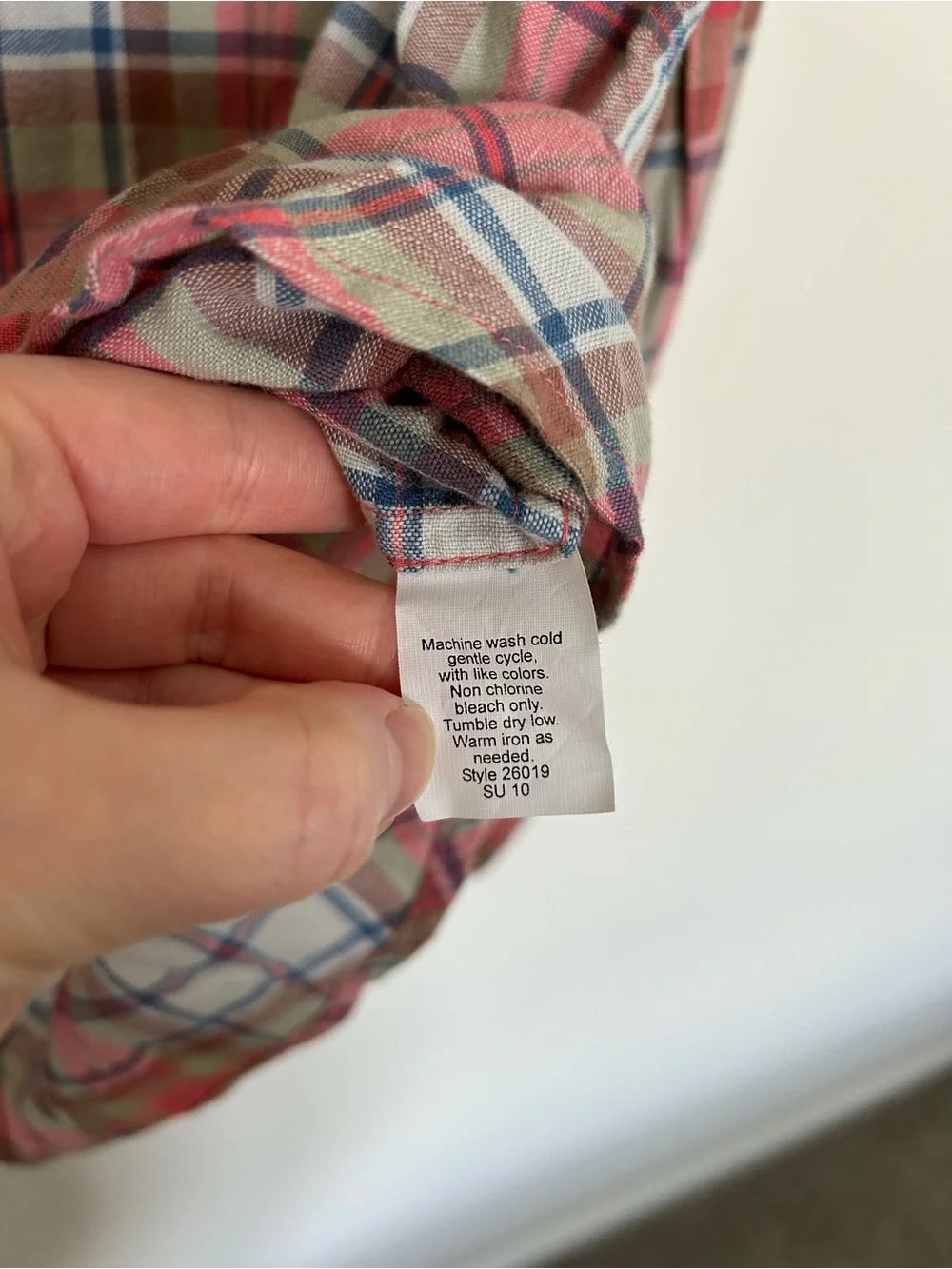 J. Crew NWT Plaid Button Down Shirt Size Large Orange and Green 100% Cotton
